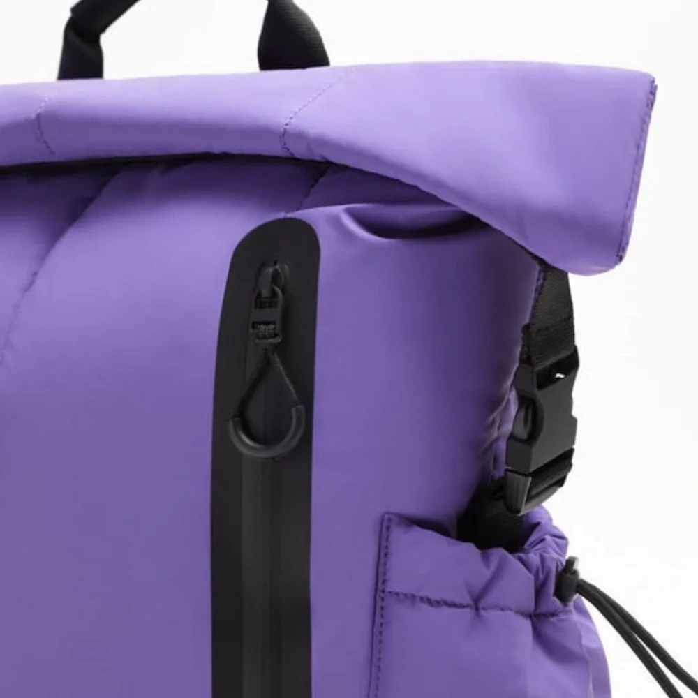NEW Zara Purple Padded/Inflated Backpack